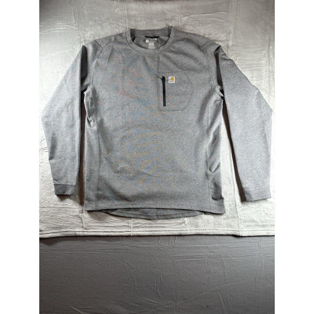 Carhartt Shirt Mens Long Sleeve Force Heavyweight Heathered Knit Base MBL110 XL